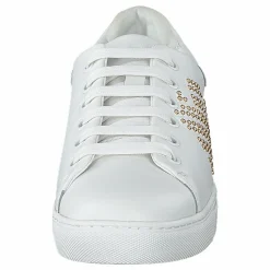 Emporio Armani Lace Up Sneaker R579 White+gold