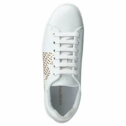 Emporio Armani Lace Up Sneaker R579 White+gold