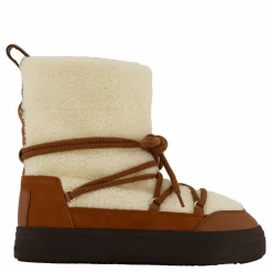 Tommy Hilfiger Lace-up Faux Shearling Snowboo Cognac Brown