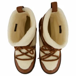 Tommy Hilfiger Lace-up Faux Shearling Snowboo Cognac Brown