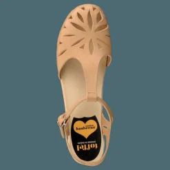 Swedish Hasbeens Lacy sandal nature