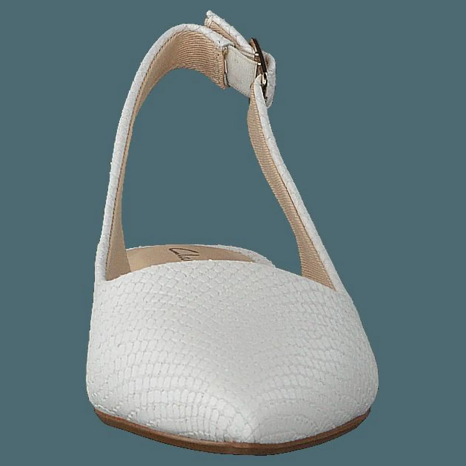 Clarks Laina15 Sling White Snake