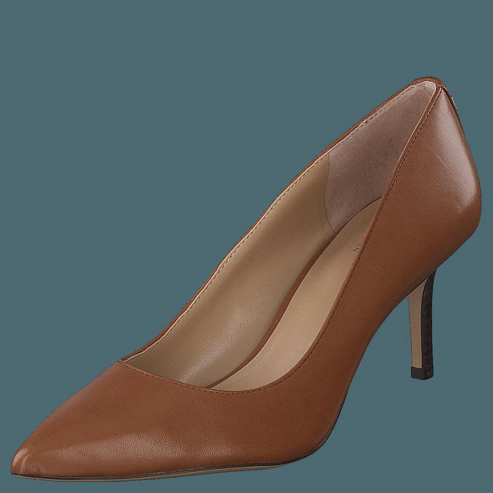 Lauren Ralph Lauren Lanette Leather Pump Deep Saddle Tan