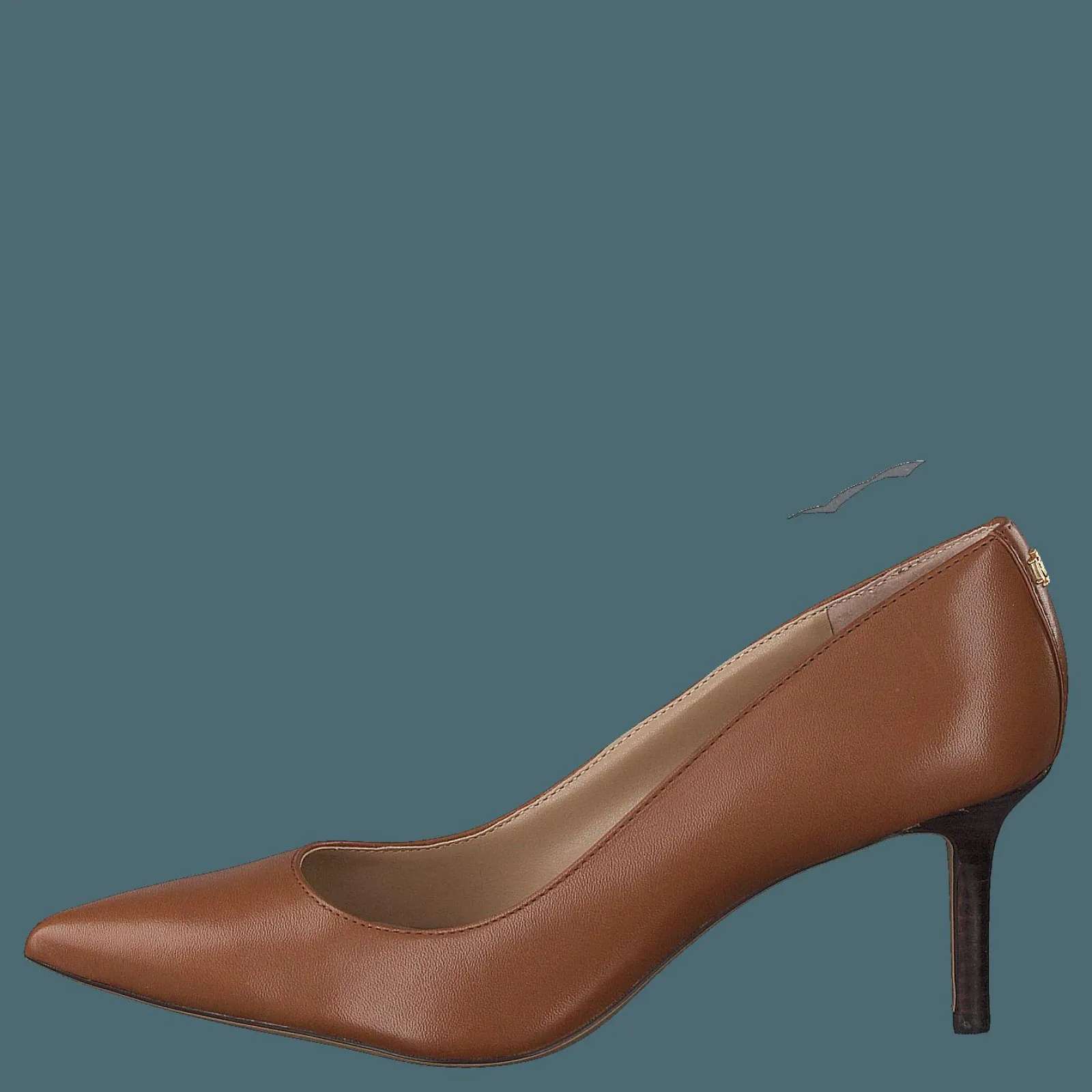 Lauren Ralph Lauren Lanette Leather Pump Deep Saddle Tan
