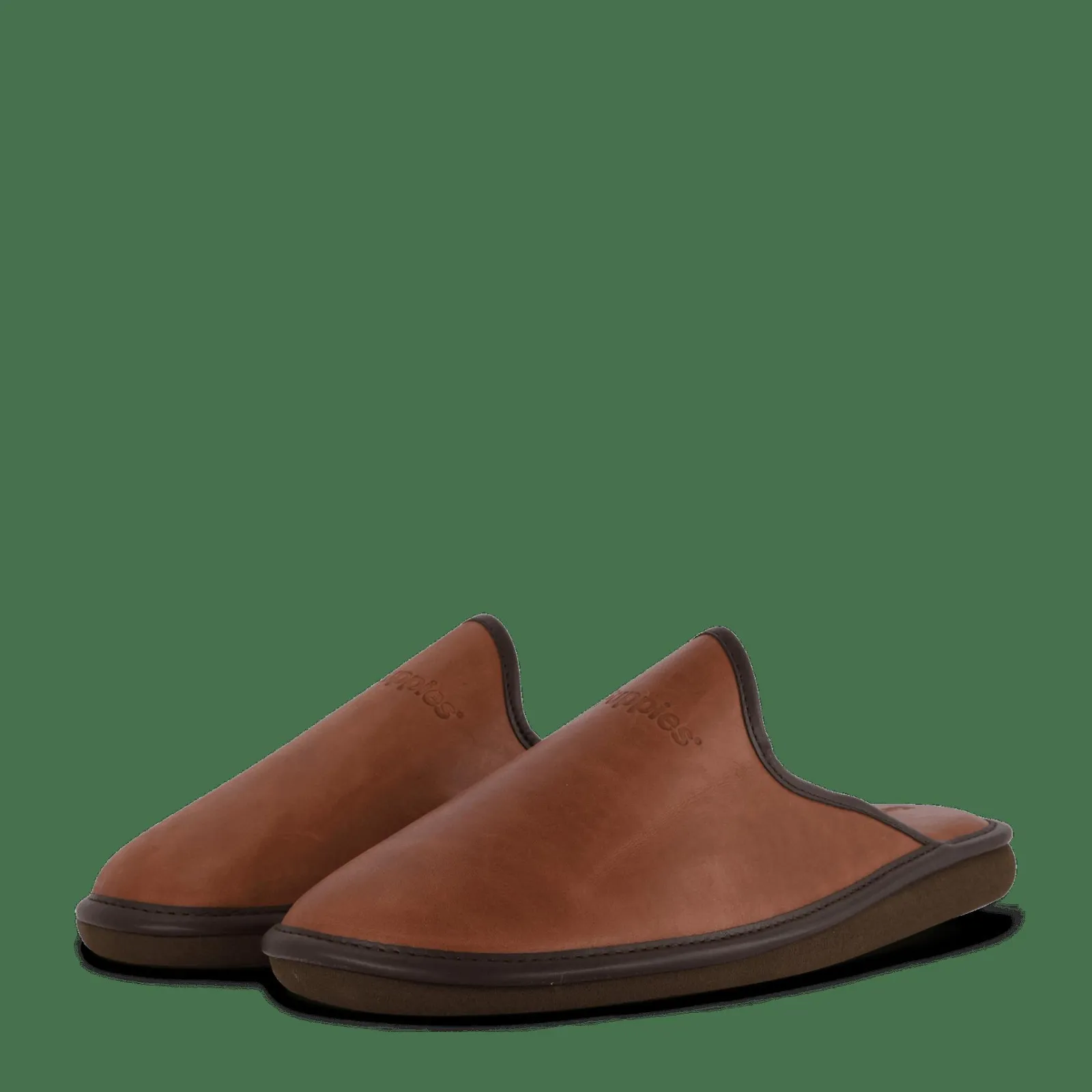Hush Puppies Leather Slipper Cognac