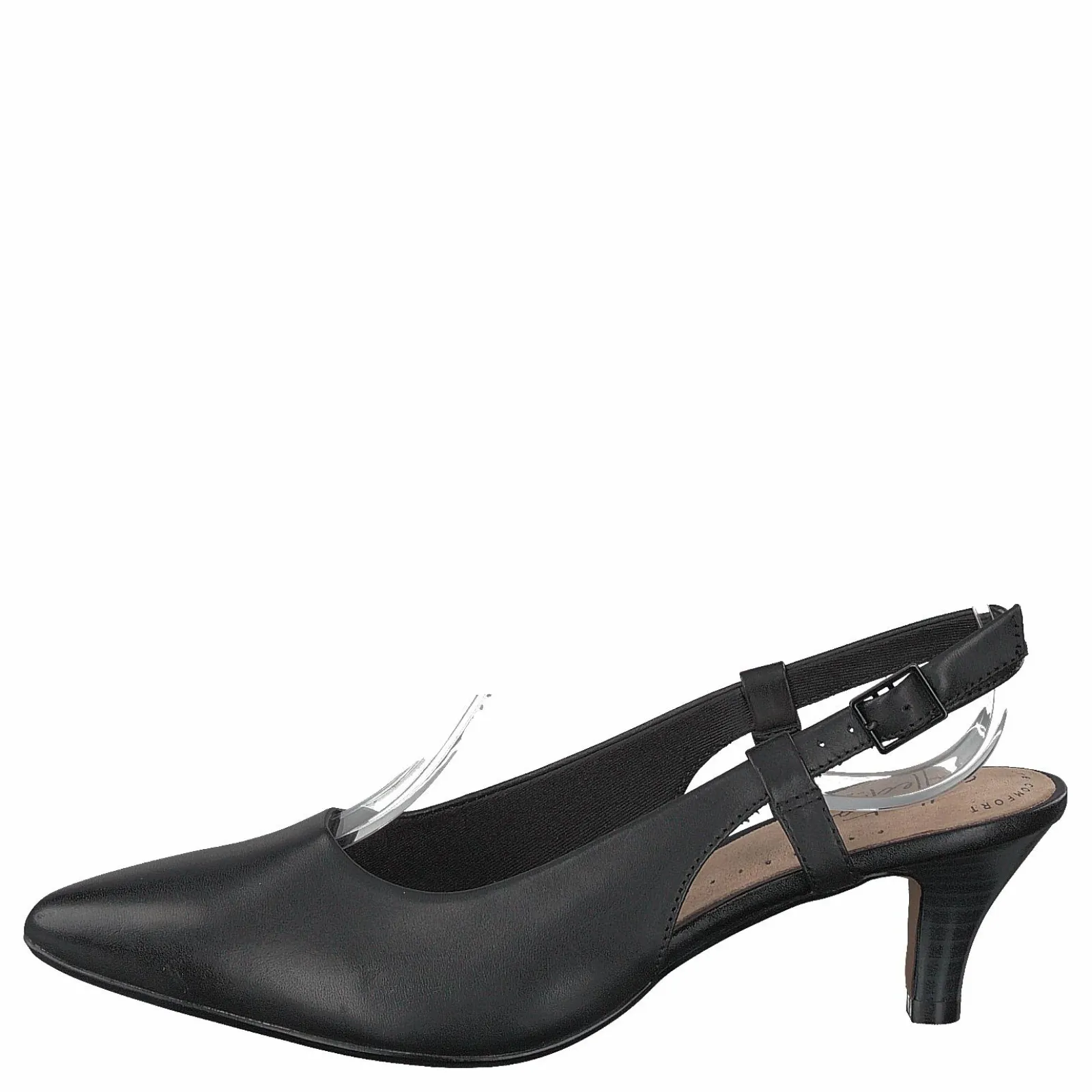 Clarks Linvale Loop Black Leather