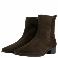 Tommy Hilfiger Low Cowboy Flat Suede Dark Coffee