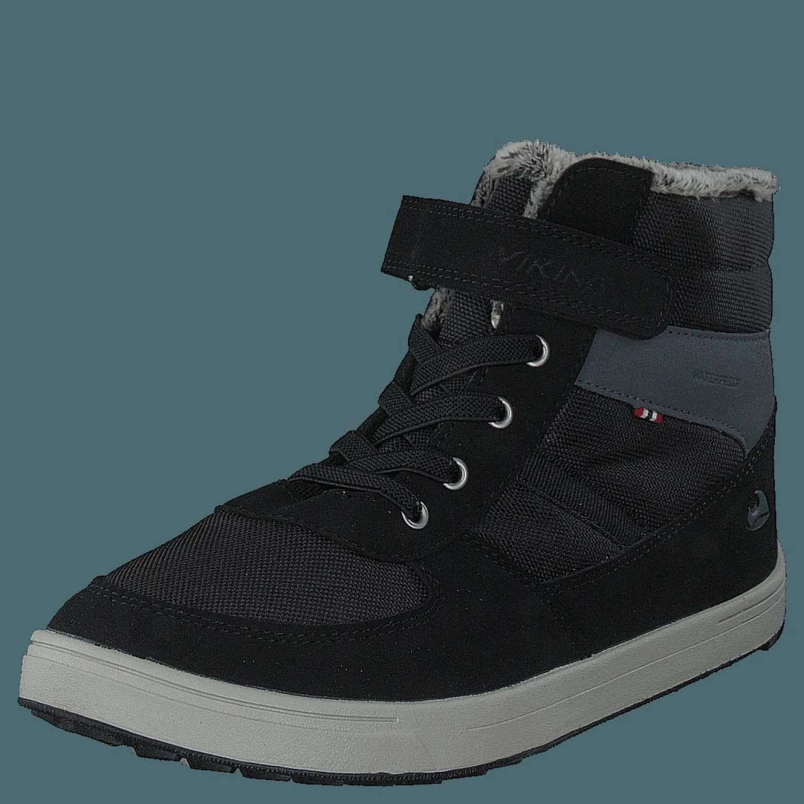 Barn Viking Lucas Mid WP Warm Jr Black/Grey