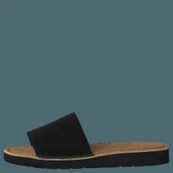 Clarks Originals Lunan Slide Black Leather