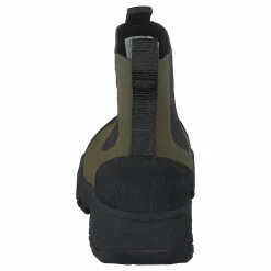 Woden Magda Rubber Track Boot Dark Olive/black