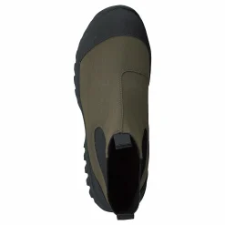 Woden Magda Rubber Track Boot Dark Olive/black