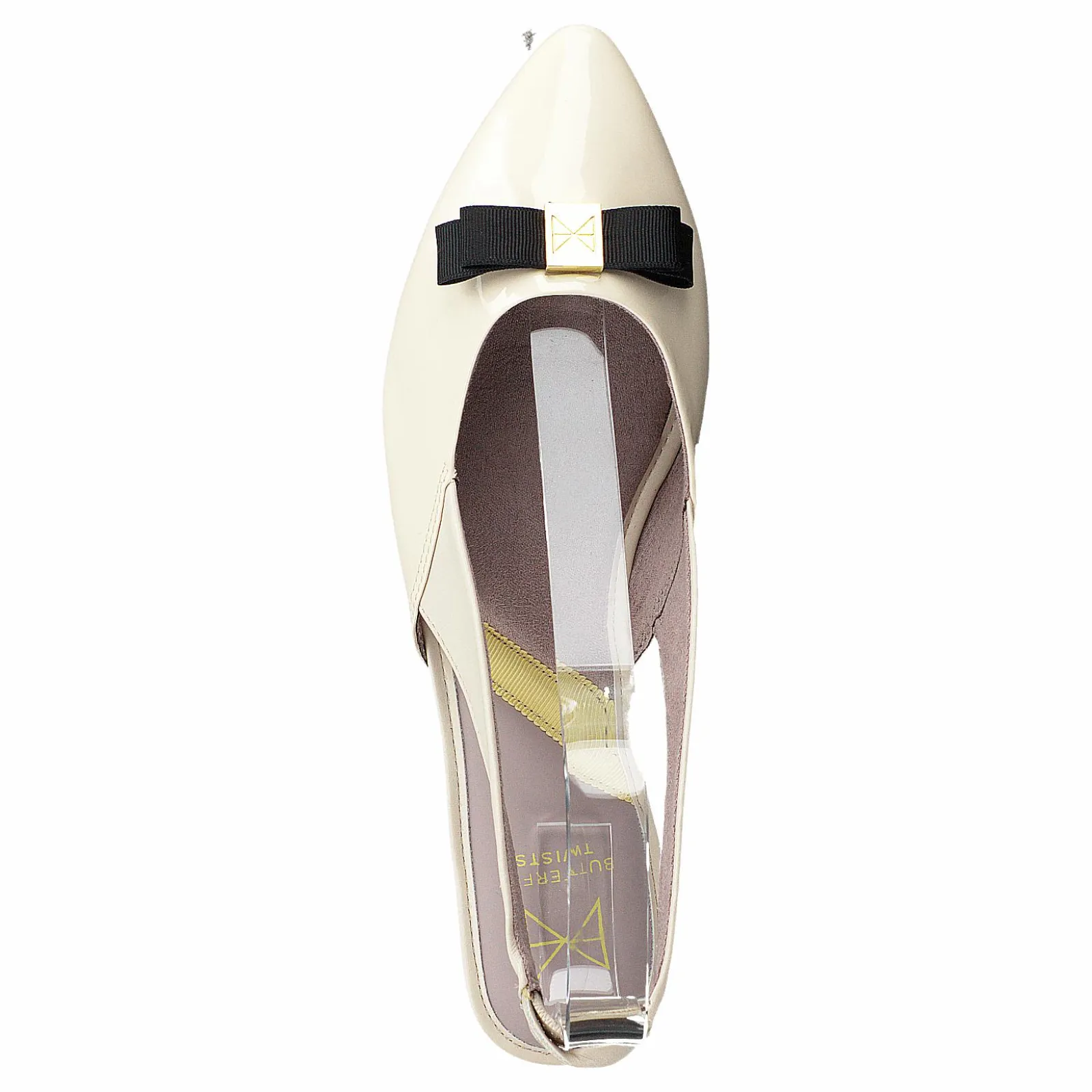 Butterfly Twists Maren Cream/black Patent