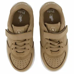 Barn Ralph Lauren Junior Masters Court Ps C-khaki Super Suede/cream Pp