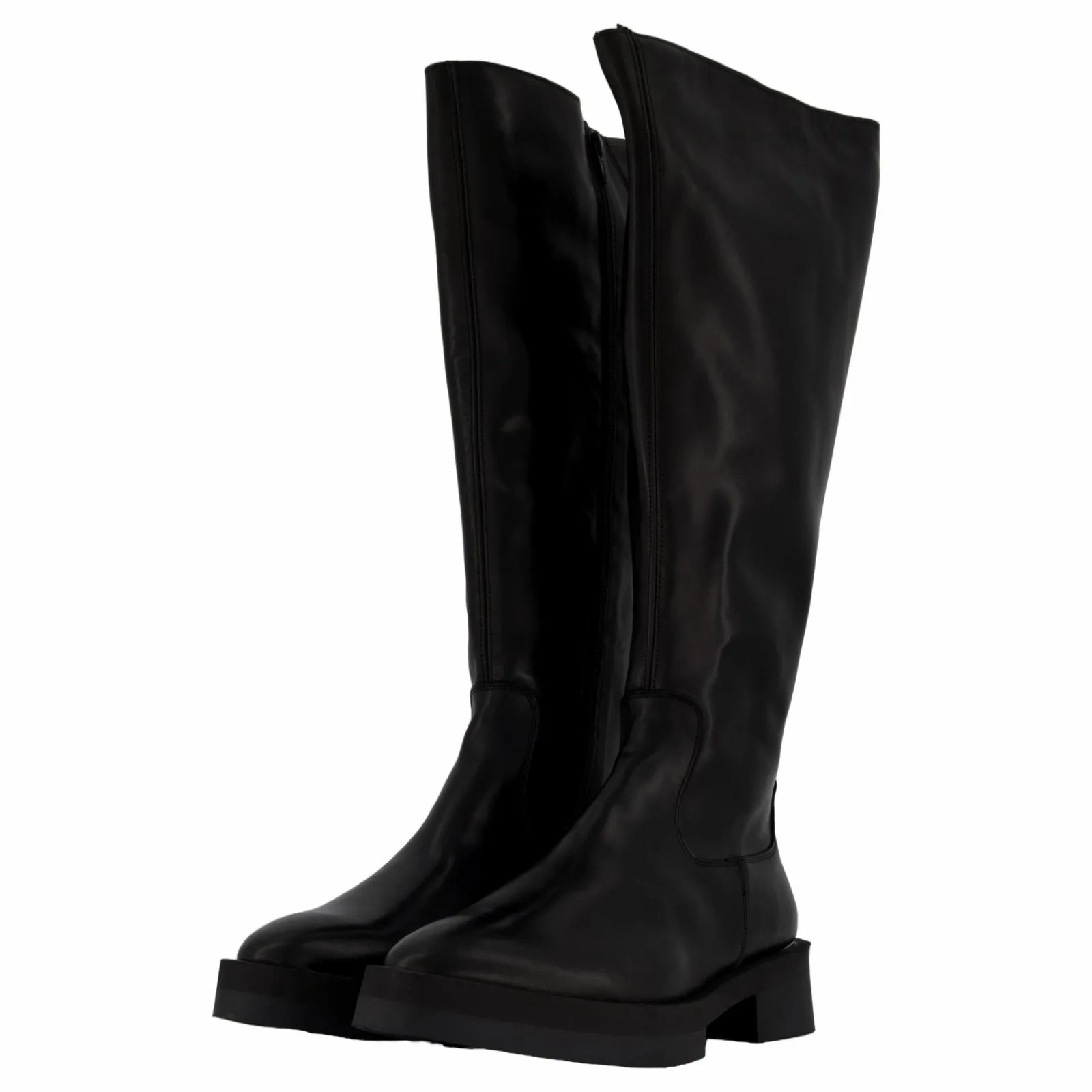 Steve Madden Medellyn High Boots Black Leather