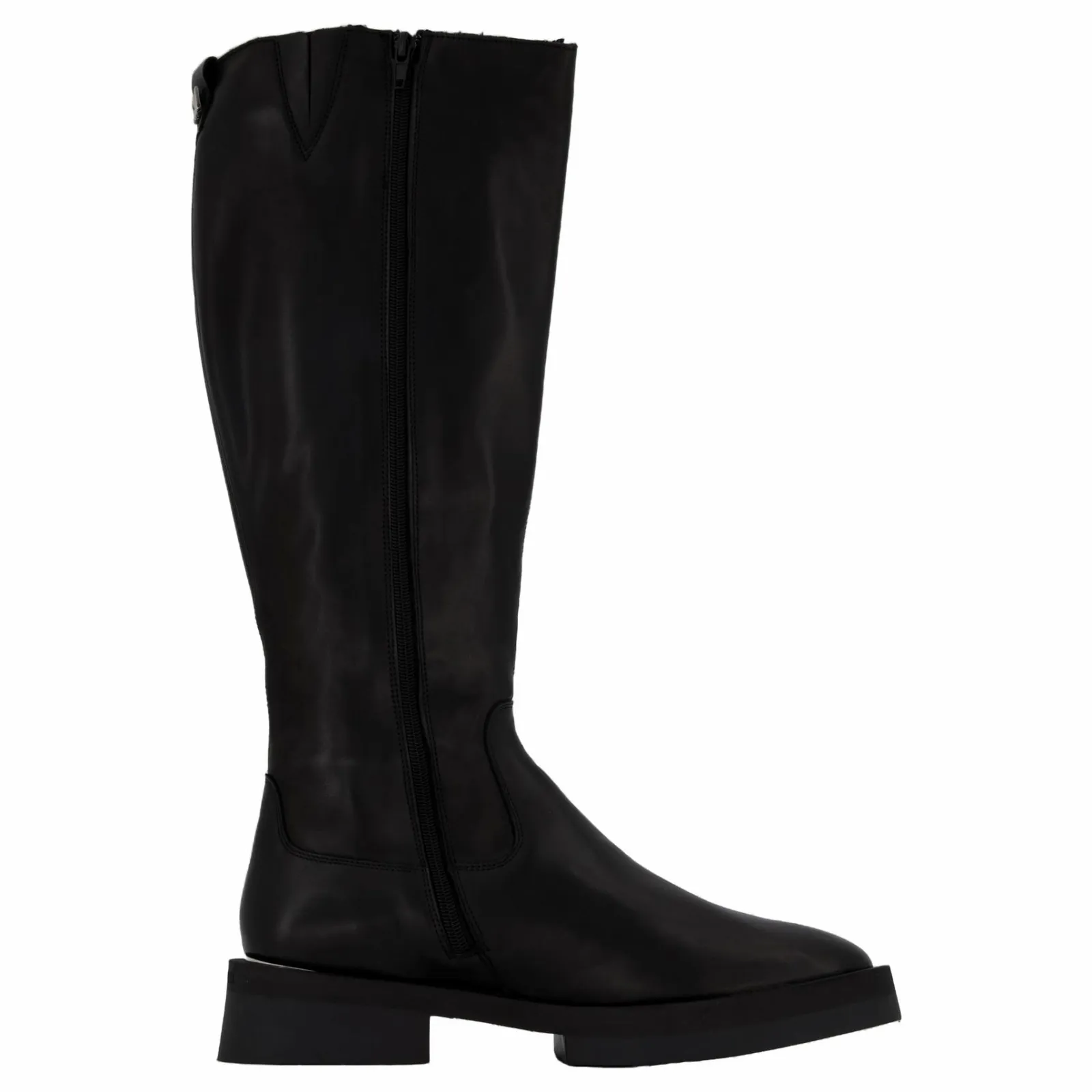 Steve Madden Medellyn High Boots Black Leather