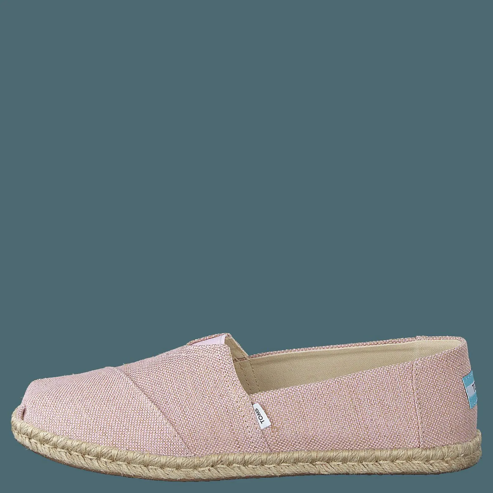 Toms Metallic Woven Rope Chalky Pink