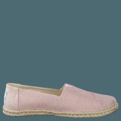 Toms Metallic Woven Rope Chalky Pink