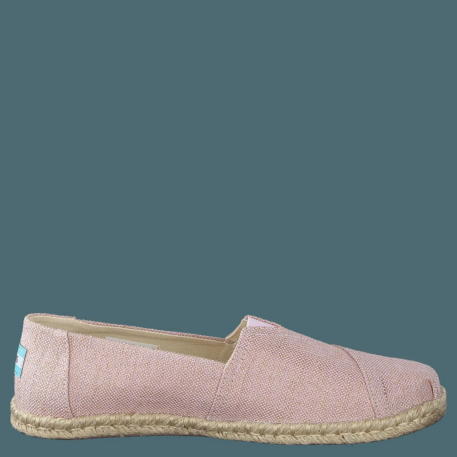 Toms Metallic Woven Rope Chalky Pink