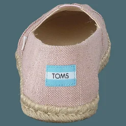Toms Metallic Woven Rope Chalky Pink