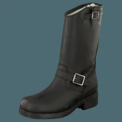 Johnny Bulls Mid Boot Warm lining Black/Silver