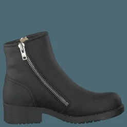 Johnny Bulls Mid Zip Boot Warm Lining Black/shiny Silver