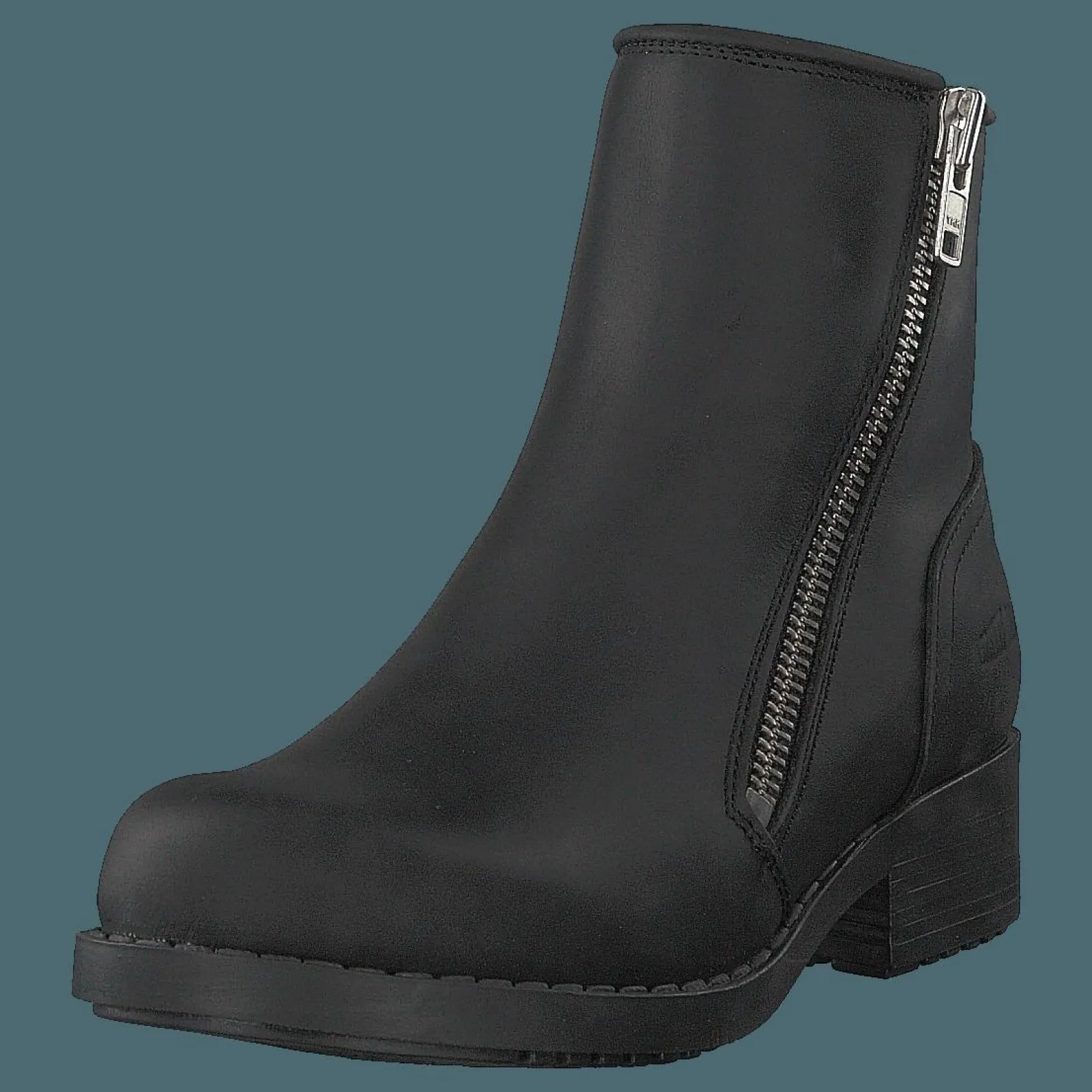 Johnny Bulls Mid Zip Boot Warm Lining Black/shiny Silver
