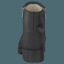 Johnny Bulls Mid Zip Boot Warm Lining Black/shiny Silver