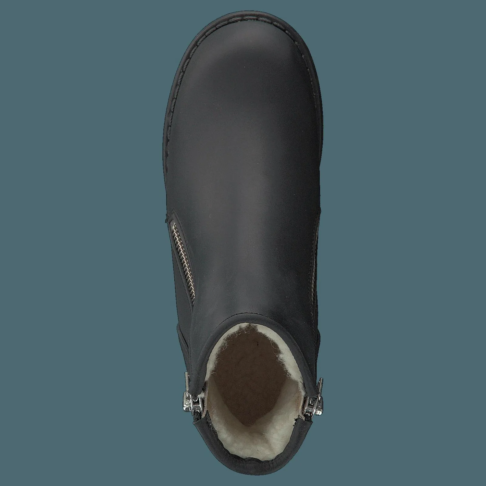 Johnny Bulls Mid Zip Boot Warm Lining Black/shiny Silver