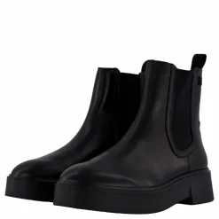 Tommy Hilfiger Minimal Leather Chelsea Logota Black