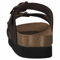 Scholl Moldava Wg Ad Oiled Leather Dk Brown/rose Gold