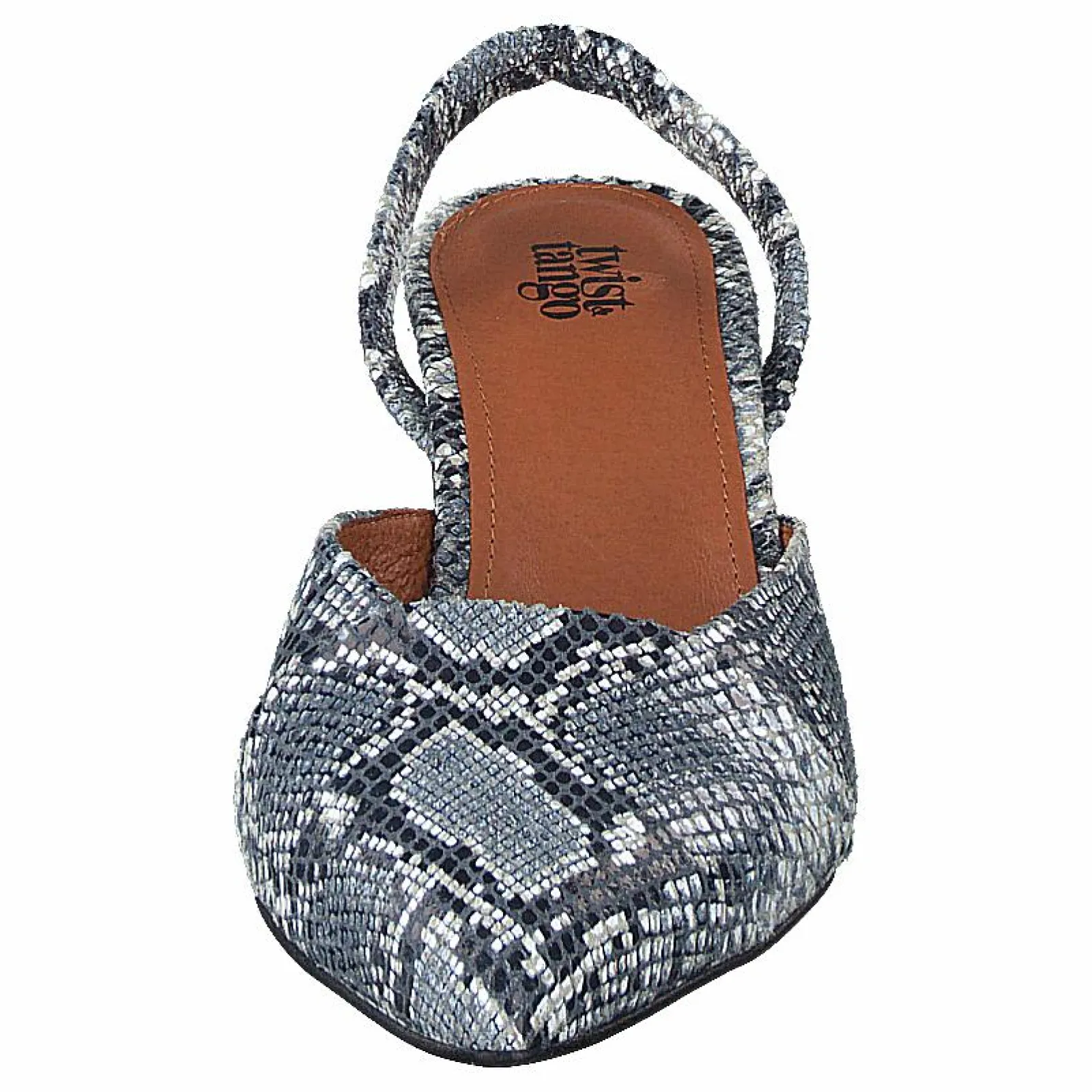 Twist & Tango Monaco Slingbacks Blue Snake