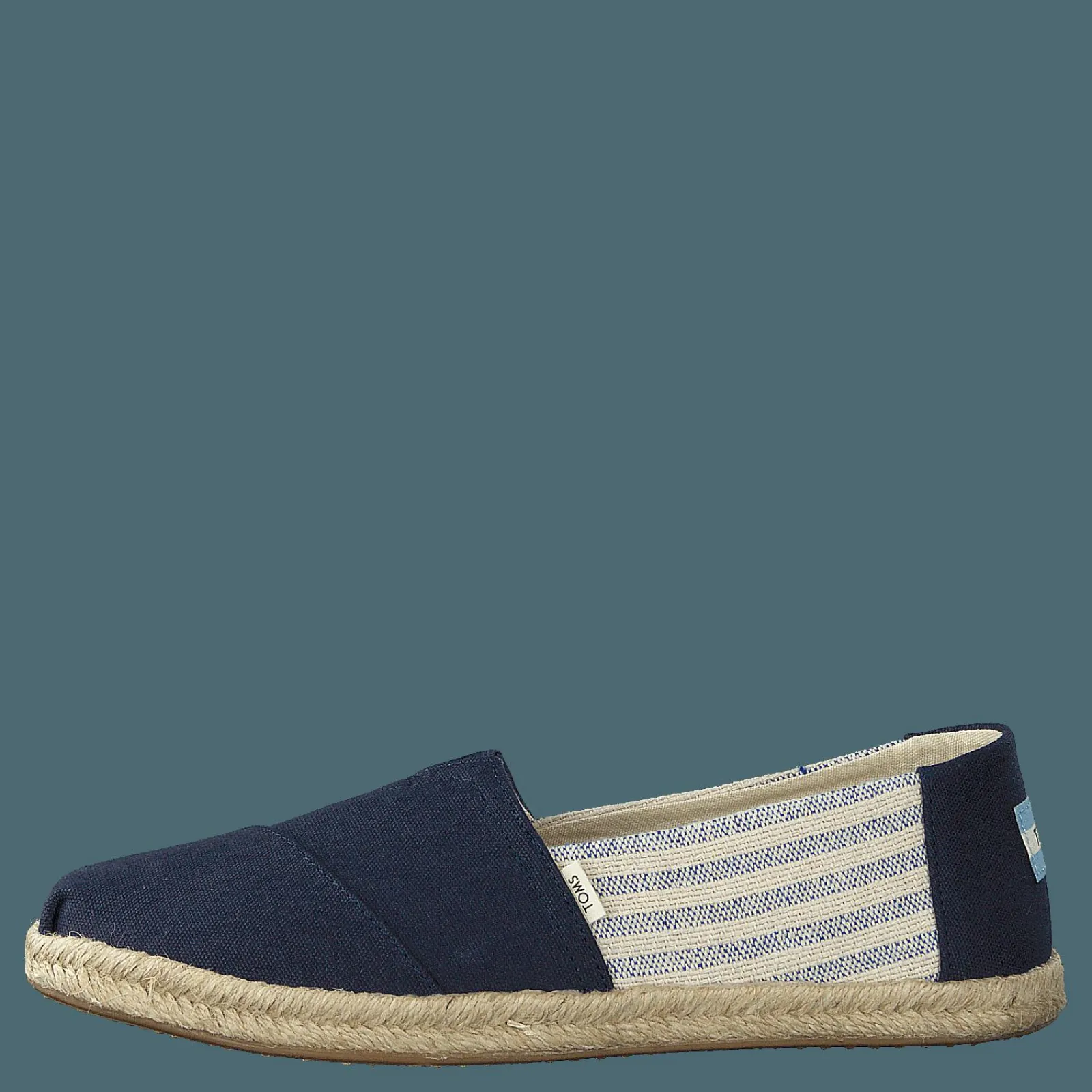 Toms Navy Canvas Ivy League On Rope Navy