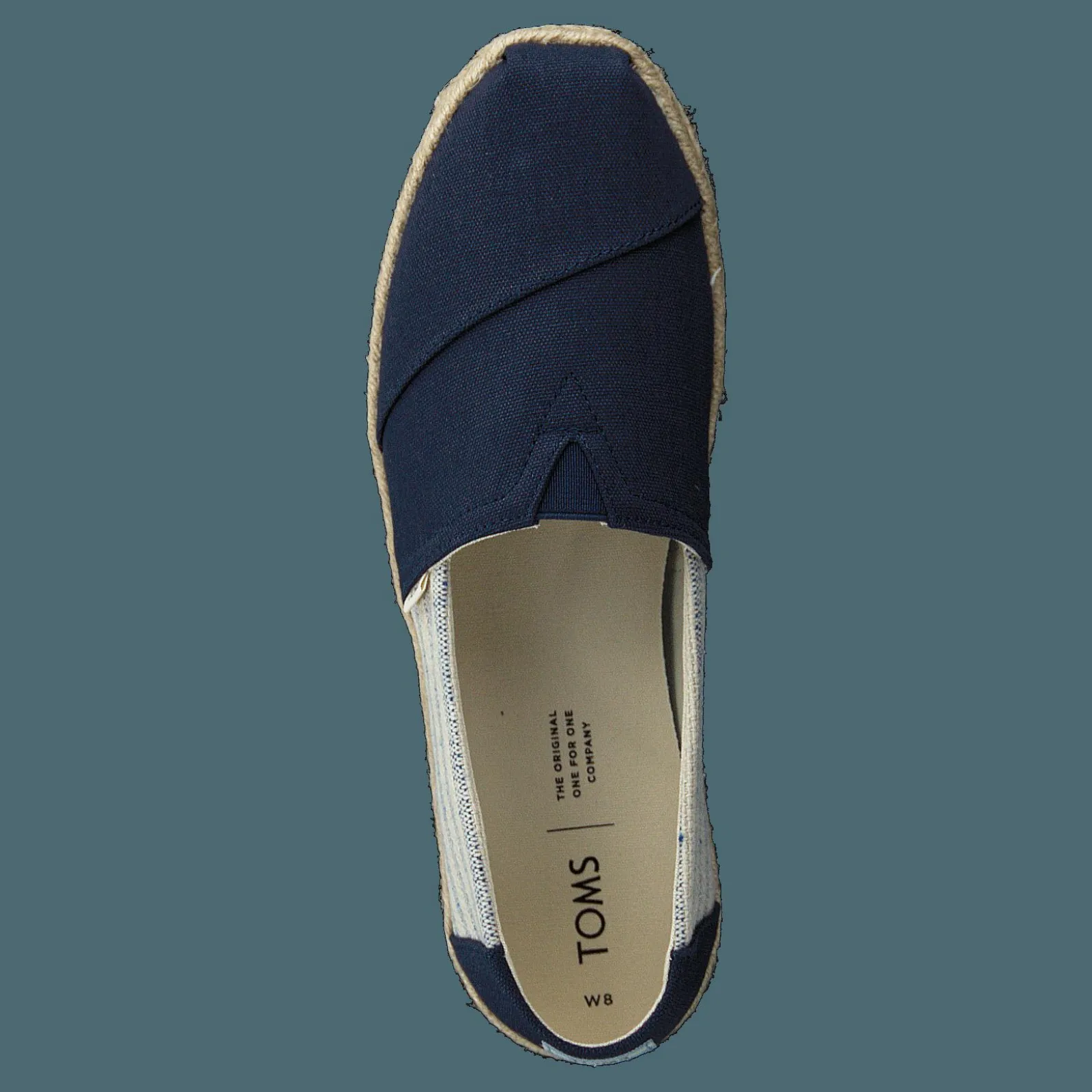 Toms Navy Canvas Ivy League On Rope Navy