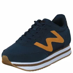Woden Olivia Plateau Ii Navy/autumn Blaze