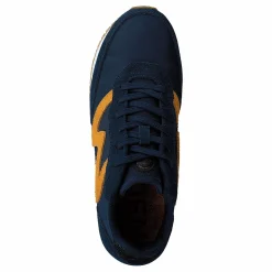 Woden Olivia Plateau Ii Navy/autumn Blaze