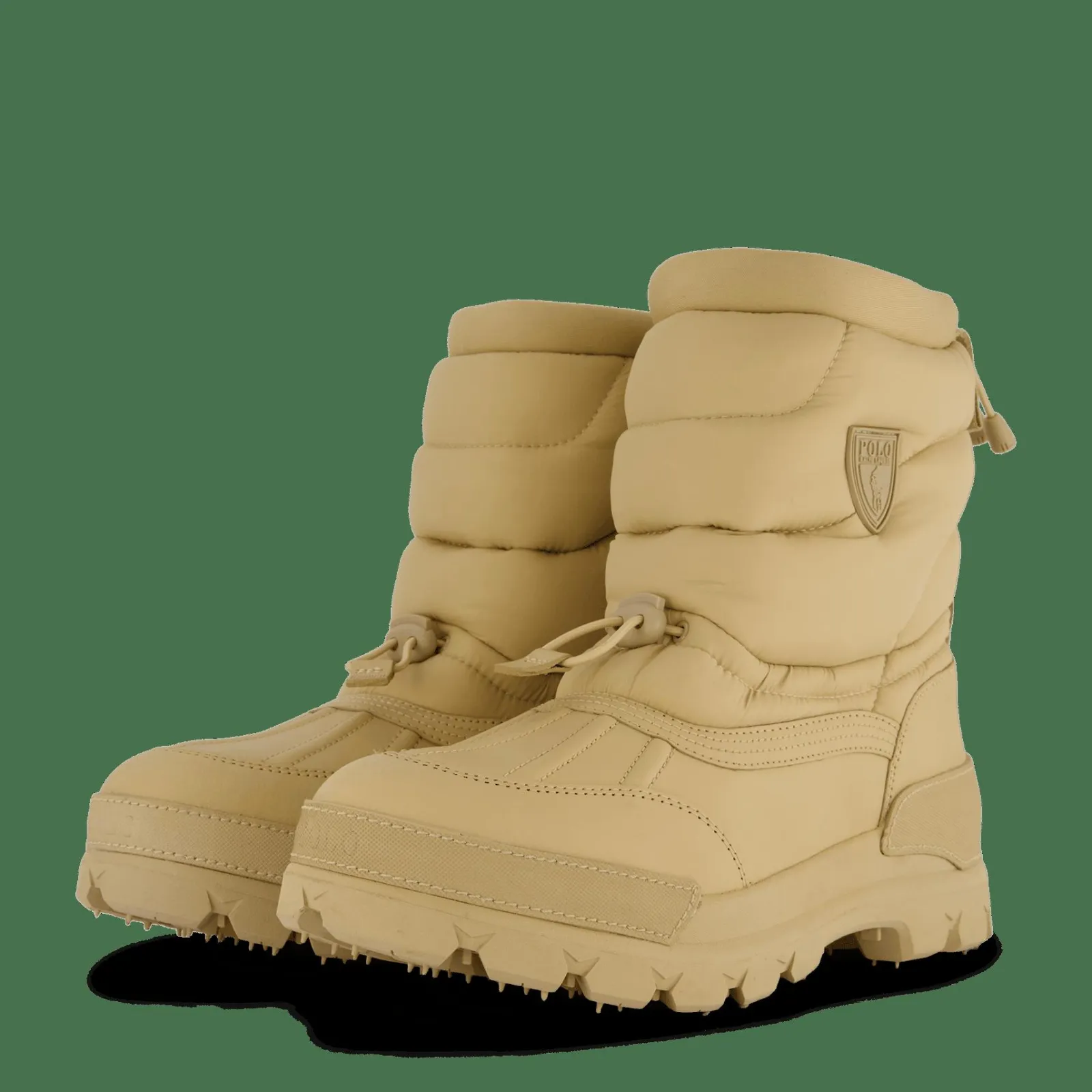 Polo Ralph Lauren Oslo Quilted Ripstop & Leather Boot Sand Dune