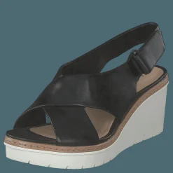 Clarks Palm Candid Black Leather