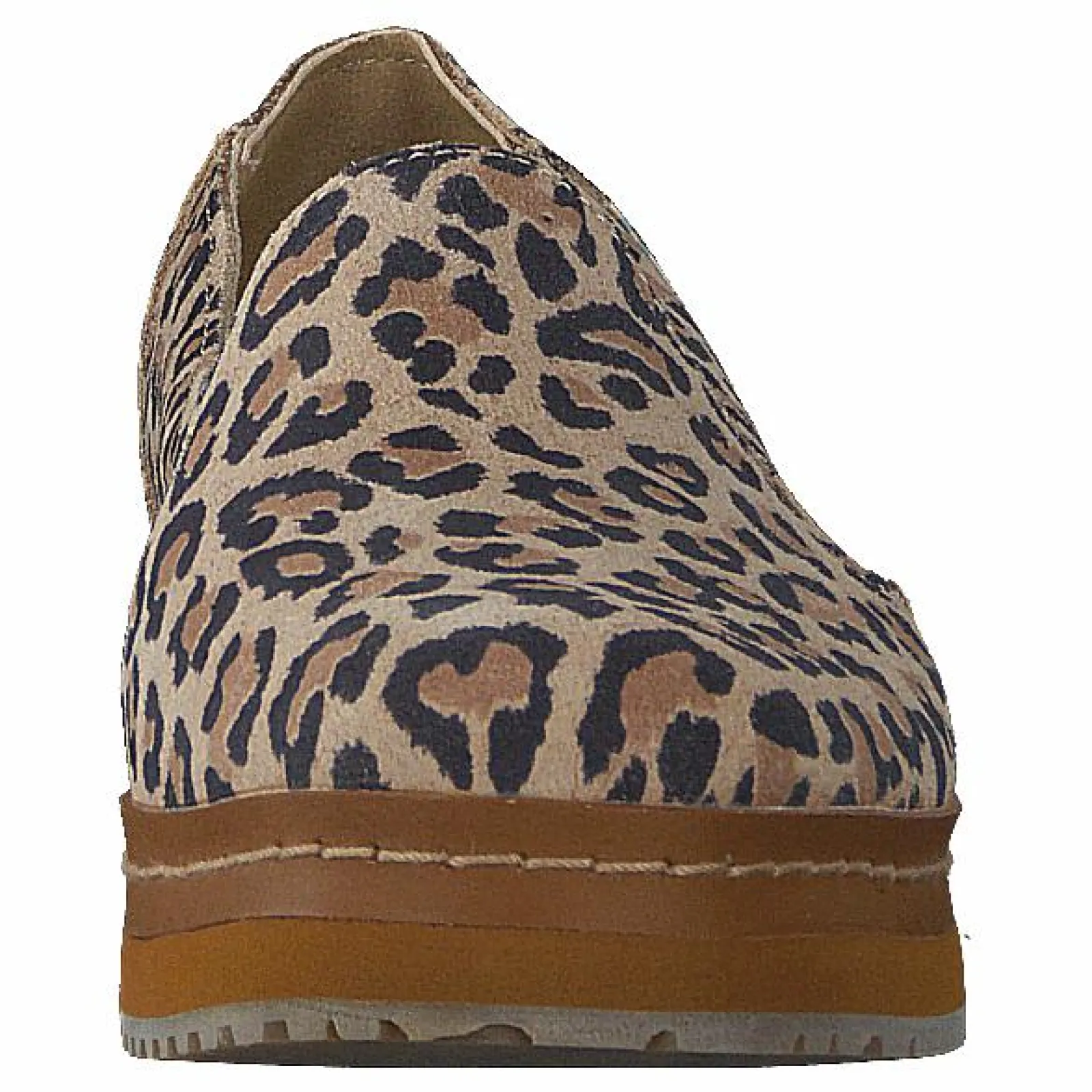 Toms Palma Leather Wrap Desert Tan Leopard Print Suede