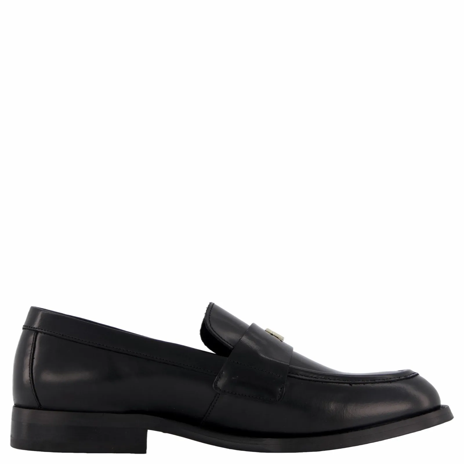 Tommy Hilfiger Party Abrasivato Leather Loafe Black