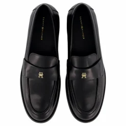 Tommy Hilfiger Party Abrasivato Leather Loafe Black