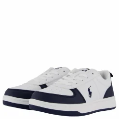 Barn Ralph Lauren Junior Polo Court Ii C-white Tumbled/navy