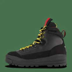 Polo Ralph Lauren Polo Sport Hiker Leather Boot Black / Yellow / Red
