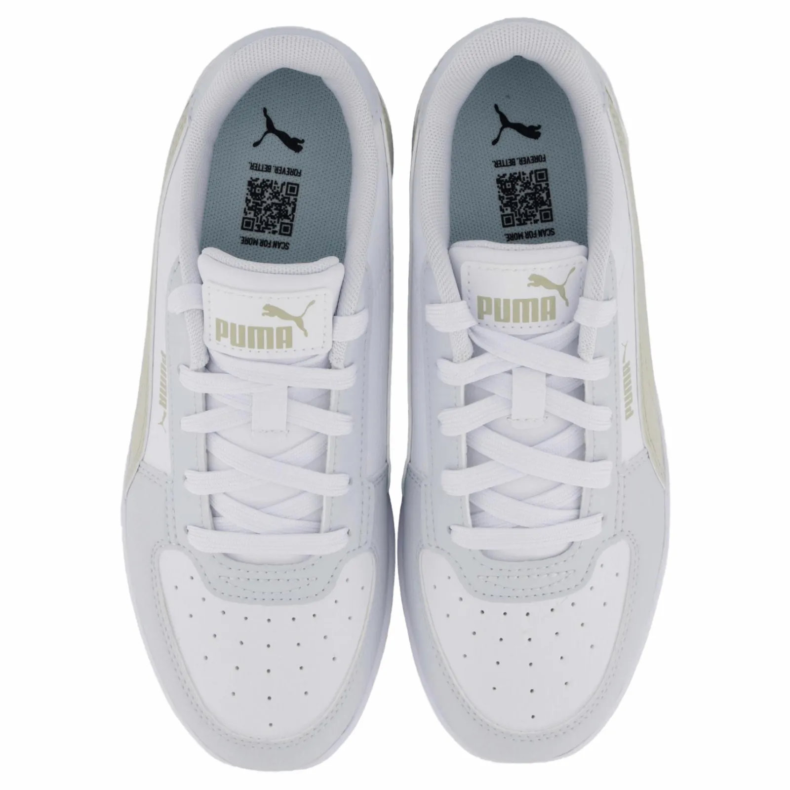 Barn Puma Caven 2.0 Ps White-desert Dust-silver