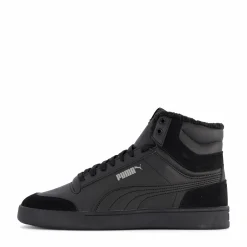 Puma Shuffle Mid Fur Black- Black-steel Gr