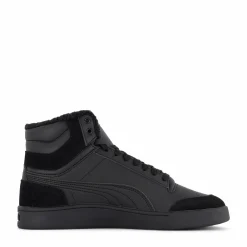 Puma Shuffle Mid Fur Black- Black-steel Gr