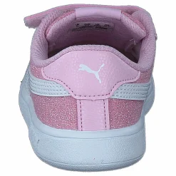 Barn Puma Smash V2 Glitz Glam V Inf Pearl Pink- White
