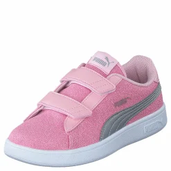 Barn Puma Smash V2 Glitz Glam V Ps Almond Blossom- Silver