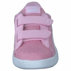 Barn Puma Smash V2 Glitz Glam V Ps Pearl Pink- White
