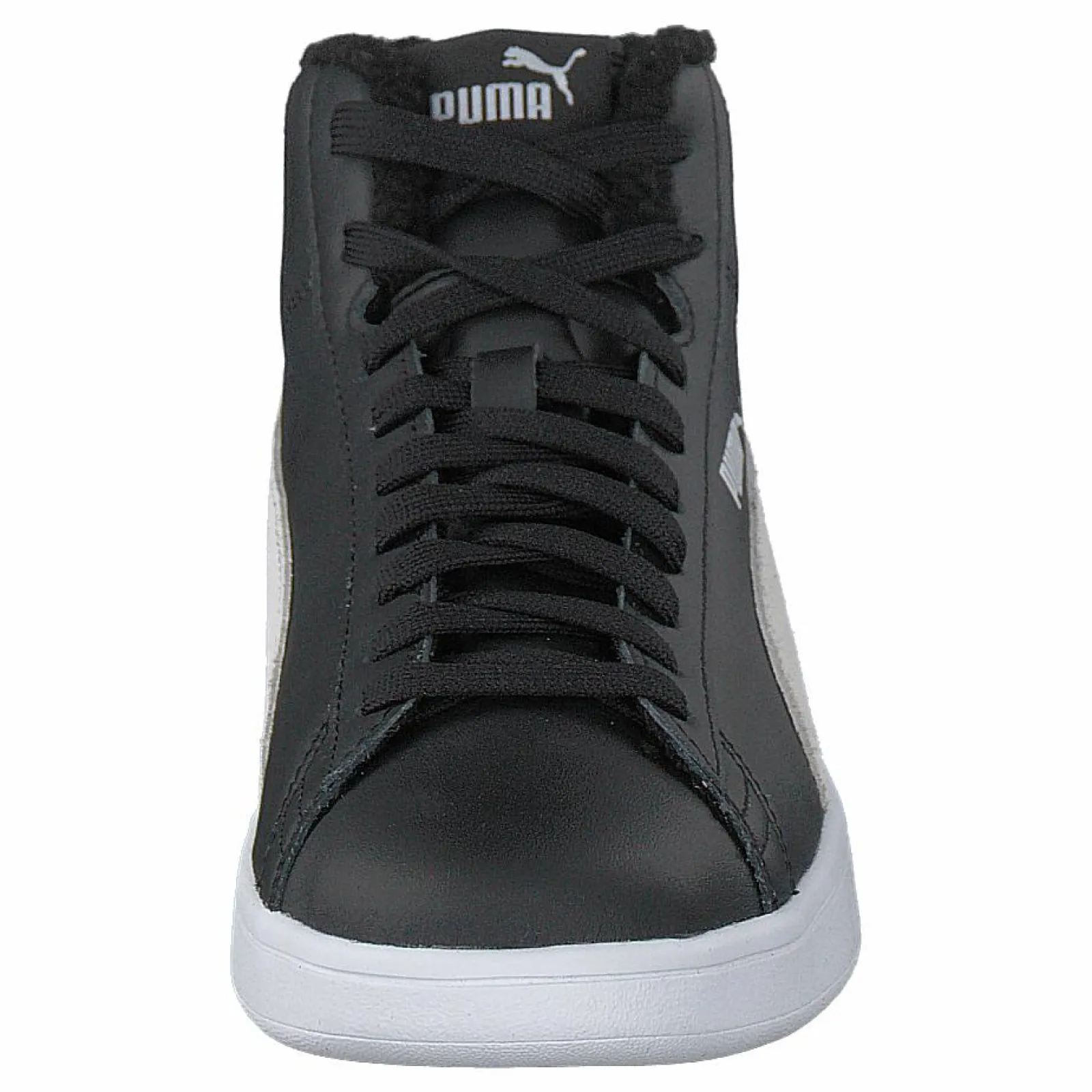 Barn Puma Smash V2 Mid L Fur Jr Black- White