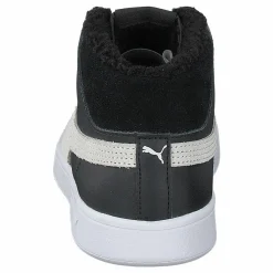 Barn Puma Smash V2 Mid L Fur Jr Black- White